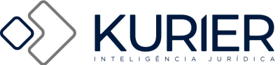 Logo Kurier em azul escuro e cinza, com fundo transparente